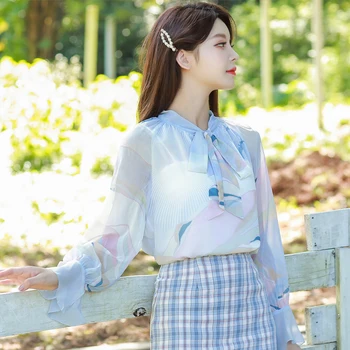 COIGARSAM Ruffles blouse women New Spring Full Sleeve Chiffon blusas womens tops blouses Design And Color 8052
COIGARSAM Ruffles blouse women New Spring Full Sleeve Chiffon blusas womens tops blouses Design And Color 8052