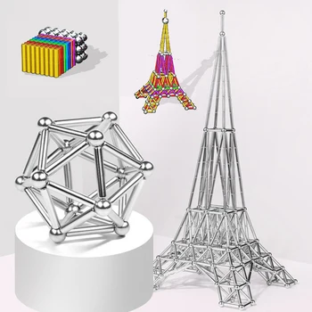 76-1100pcs Magnet Building Blocks Construction Set Magnetic Sticks Non-magnetic Ball Puzzle Stacking Game Sculpture Desk Toys
76-1100pcs Magnet Building Blocks Construction Set Magnetic Sticks Non-magnetic Ball Puzzle Stacking Game Sculpture Desk Toys