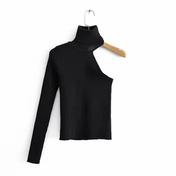 women fashion one shoulder turtleneck asymmetric sweater ladies basic knitted casual slim high street sweaters chic tops S136
women fashion one shoulder turtleneck asymmetric sweater ladies basic knitted casual slim high street sweaters chic tops S136