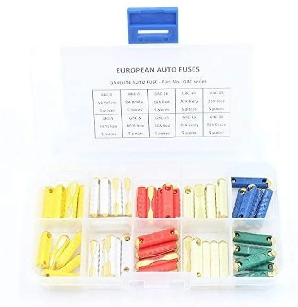 50pcs Boxed Eastern European Torpedo Fuse Combination (5A/8A/16A/20A/25A/30A) Fuse Holder
50pcs Boxed Eastern European Torpedo Fuse Combination (5A/8A/16A/20A/25A/30A) Fuse Holder