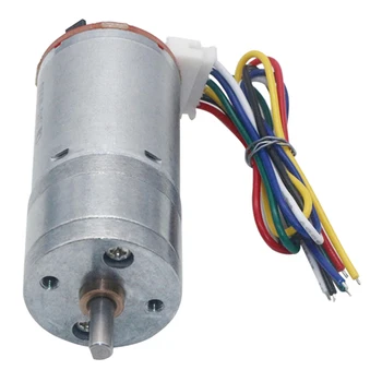 

Motor 6V 210RPM Encoder Motor GM25-370 DC Gear Motor 1:34 12*D4*8 20cm 11 Signals