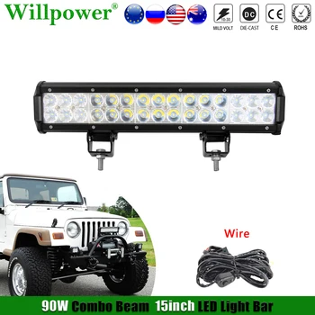 For Polaris Offroad ATV UTV Work Light 90W 14" LED Light Bar For Jeep JK 4WD SUV 4x4 Truck Pickup Bumper Fog Driving Lamp
For Polaris Offroad ATV UTV Work Light 90W 14" LED Light Bar For Jeep JK 4WD SUV 4x4 Truck Pickup Bumper Fog Driving Lamp