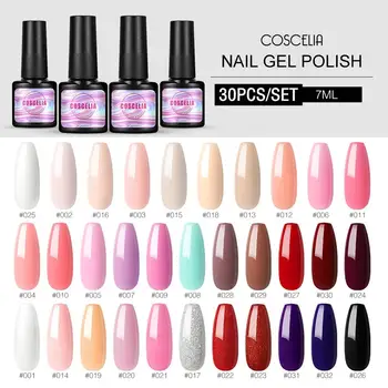 COSCELIA 30Pcs Set Gel Nail Polish Set For Manicure Nail Kit Professional Set Gel Varnish Kit 7ML Gel Polish Set Varnish Hybrid
COSCELIA 30Pcs Set Gel Nail Polish Set For Manicure Nail Kit Professional Set Gel Varnish Kit 7ML Gel Polish Set Varnish Hybrid