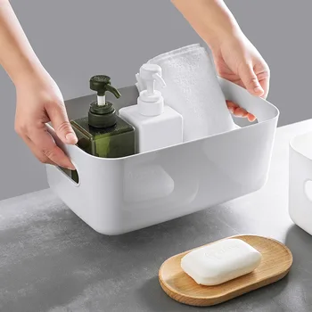 Storage Box Plastic Storage Basket Basket Kitchen Desktop Sundries Snack Toilet Bathroom Cosmetic Storage
Storage Box Plastic Storage Basket Basket Kitchen Desktop Sundries Snack Toilet Bathroom Cosmetic Storage