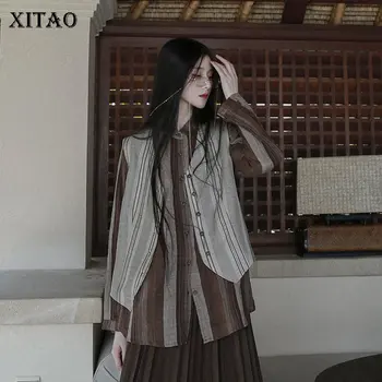 XITAO Vintage Striped Vest Linen Material V Neck Sleeveless Women Tops Fashion Loose Wild Simple Literary Clothes 2020 XJ4839
XITAO Vintage Striped Vest Linen Material V Neck Sleeveless Women Tops Fashion Loose Wild Simple Literary Clothes 2020 XJ4839