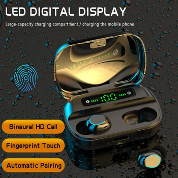 F9 Wireless Bluetooth TWS In-ear Sports Earphone Headset With Display Smart Touch Induction Voice Assistant Call Mobile Power
F9 Wireless Bluetooth TWS In-ear Sports Earphone Headset With Display Smart Touch Induction Voice Assistant Call Mobile Power