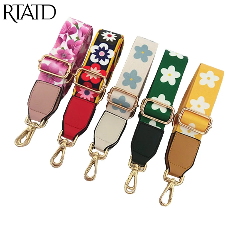 Fashion Flower Design Women Bag Strap Chic Canvas Design Ladies Shoulder Stripe Trendy Bag Belts
Fashion Flower Design Women Bag Strap Chic Canvas Design Ladies Shoulder Stripe Trendy Bag Belts