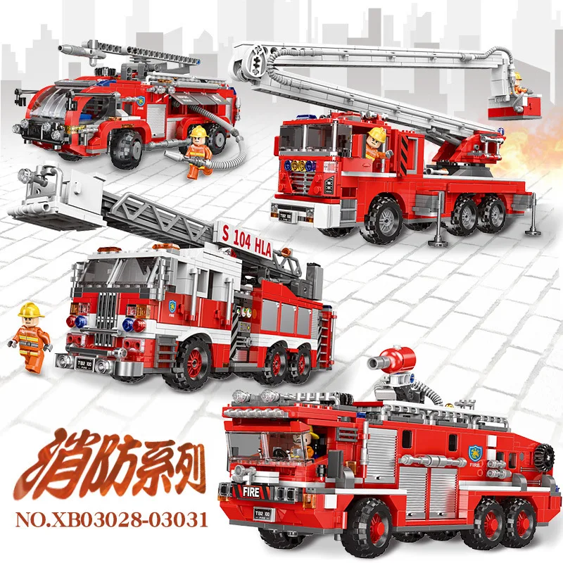 Airport Fire Truck Assembled Inserted Building Blocks Educational Small Particles Toy XINGBAO Xb03028 Fire Truck Series
Airport Fire Truck Assembled Inserted Building Blocks Educational Small Particles Toy XINGBAO Xb03028 Fire Truck Series