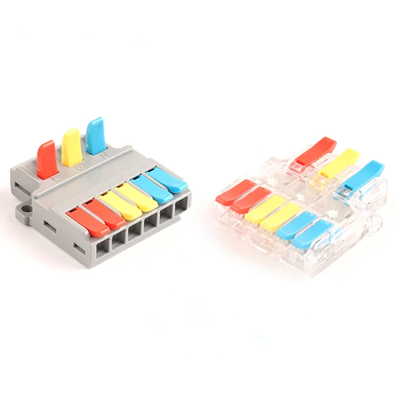 Fast Wire splitter Cable Wiring Connector electric SPL Universal Push-in Connectors Terminal Block into 0.5-6mm2/Out 0.5-4mm2
Fast Wire splitter Cable Wiring Connector electric SPL Universal Push-in Connectors Terminal Block into 0.5-6mm2/Out 0.5-4mm2