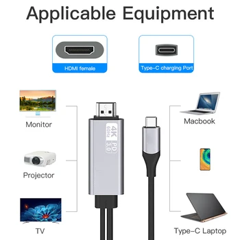 New Arrival 60Hz HDMI 4K USB Type C Male to PD3.0 Female Power Cable Cord Adapter for Laptop
New Arrival 60Hz HDMI 4K USB Type C Male to PD3.0 Female Power Cable Cord Adapter for Laptop