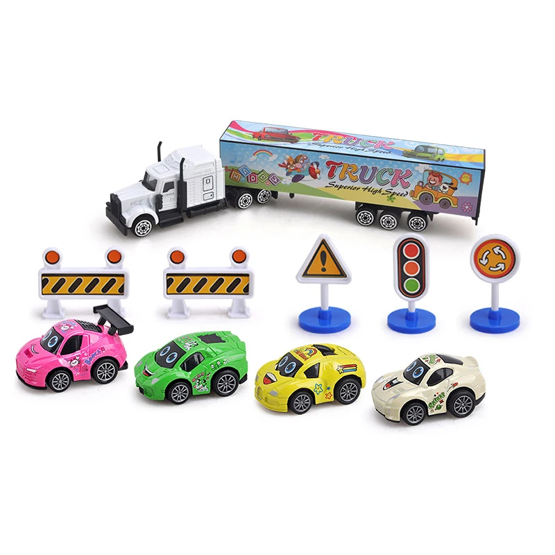 10Pcs/set Kids Toy Car Metal Cartoon Racing Truck Model Diecasts & Vehicles with Traffic Road Signs Birthday Gift for Boy F2031
10Pcs/set Kids Toy Car Metal Cartoon Racing Truck Model Diecasts & Vehicles with Traffic Road Signs Birthday Gift for Boy F2031