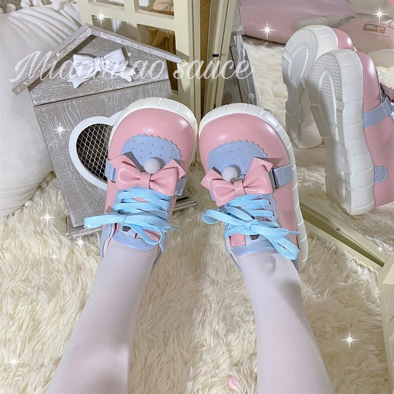 Kawaii Cute Lolita Sneakers Lovely Lolita Student Shoes Sweet Girls Loli Running Shoe Mid Heel Cosplay Anime Lace Up Platform
Kawaii Cute Lolita Sneakers Lovely Lolita Student Shoes Sweet Girls Loli Running Shoe Mid Heel Cosplay Anime Lace Up Platform
