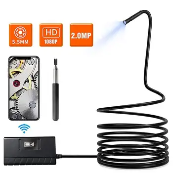 1/3.5/5/10M WiFi 2MP 1080P HD 6 LED Adjustable 5mm Lens IP68 Waterproof Endoscope for Android/iOS Smart Home Devices
1/3.5/5/10M WiFi 2MP 1080P HD 6 LED Adjustable 5mm Lens IP68 Waterproof Endoscope for Android/iOS Smart Home Devices