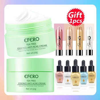 EFERO Tea Tree Repair Acne Cream Anti Spots Acne Treatment Scar Blackhead Cream Shrink Pores Moisturizing Whitening Face Cream
EFERO Tea Tree Repair Acne Cream Anti Spots Acne Treatment Scar Blackhead Cream Shrink Pores Moisturizing Whitening Face Cream