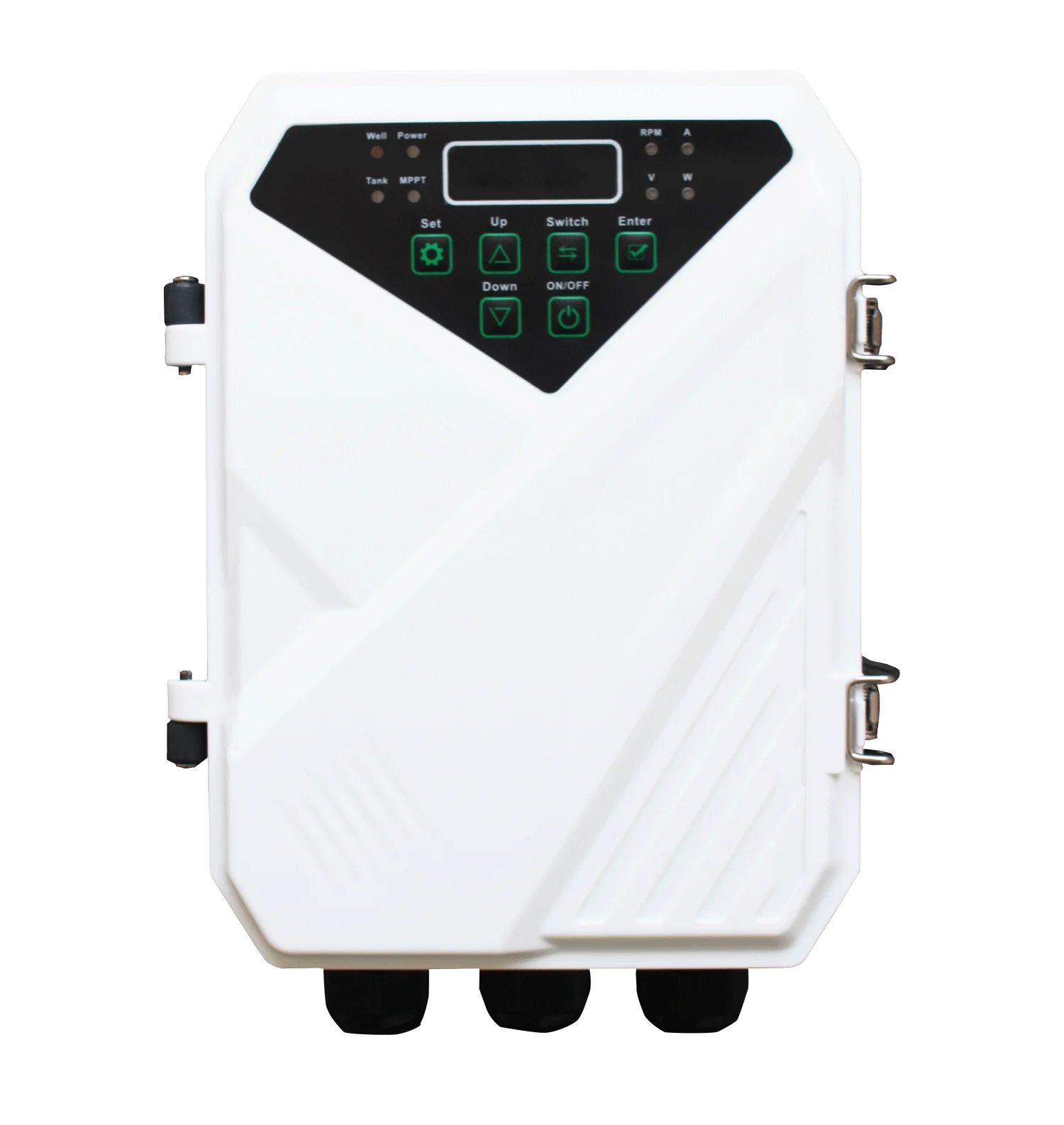 1100W AC220V/DC300V DC external controller solar pump system with S/S impeller water pump inverter VFD
1100W AC220V/DC300V DC external controller solar pump system with S/S impeller water pump inverter VFD