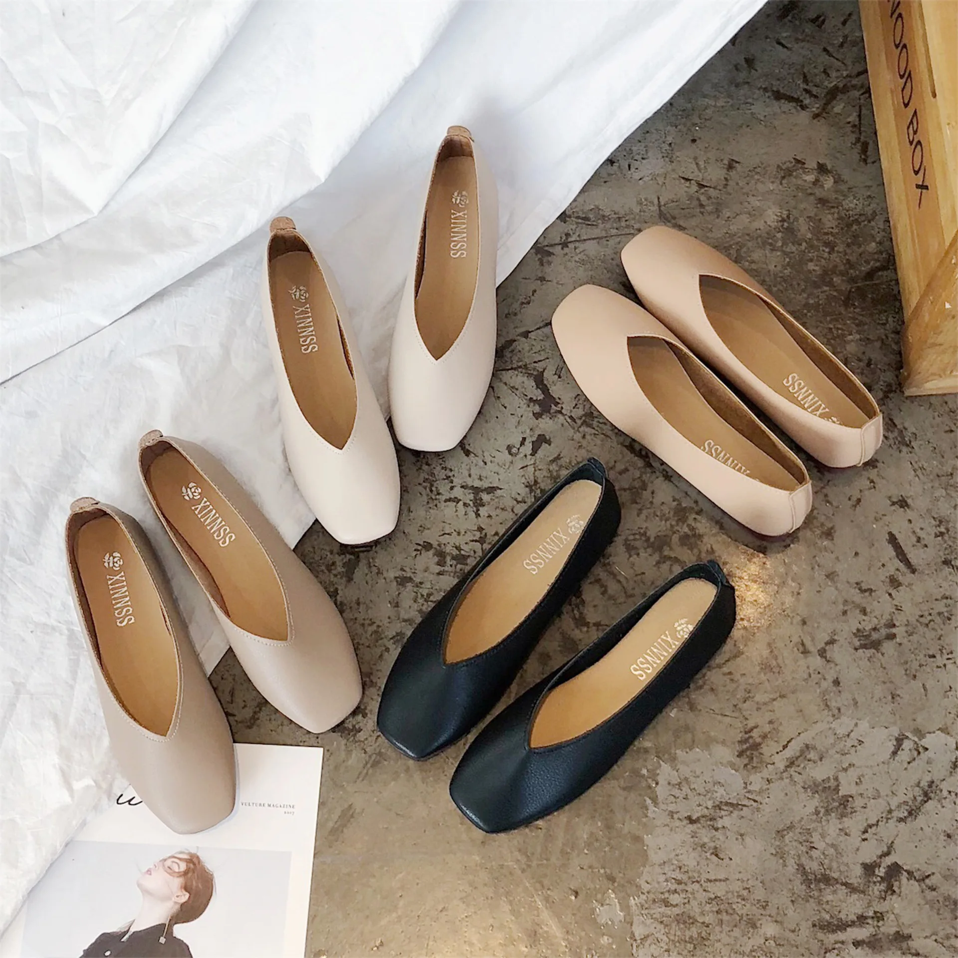 2019 Spring New Style Simple Commuting Shoes Women's Versatile Pointed Shoes Hallow Korean-style Low-Cut Flat Keel Thin Shoes
2019 Spring New Style Simple Commuting Shoes Women's Versatile Pointed Shoes Hallow Korean-style Low-Cut Flat Keel Thin Shoes