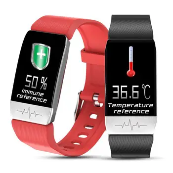 BEESCLOVER T1 Smart Bracelet Body Temperature Detection Smart Bracelet Watch Heart Rate Blood Pressure Monitoring Watch d40
BEESCLOVER T1 Smart Bracelet Body Temperature Detection Smart Bracelet Watch Heart Rate Blood Pressure Monitoring Watch d40