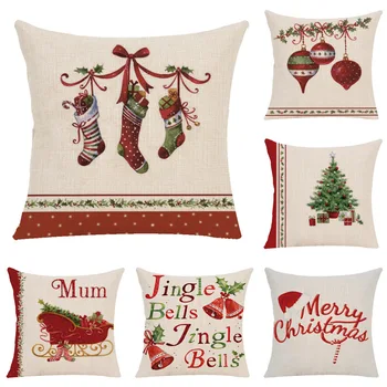 Christmas Pillow New Year Gift Christmas Tree Socks Christmas Ball Flax Pillow Cover Hot Sales
Christmas Pillow New Year Gift Christmas Tree Socks Christmas Ball Flax Pillow Cover Hot Sales