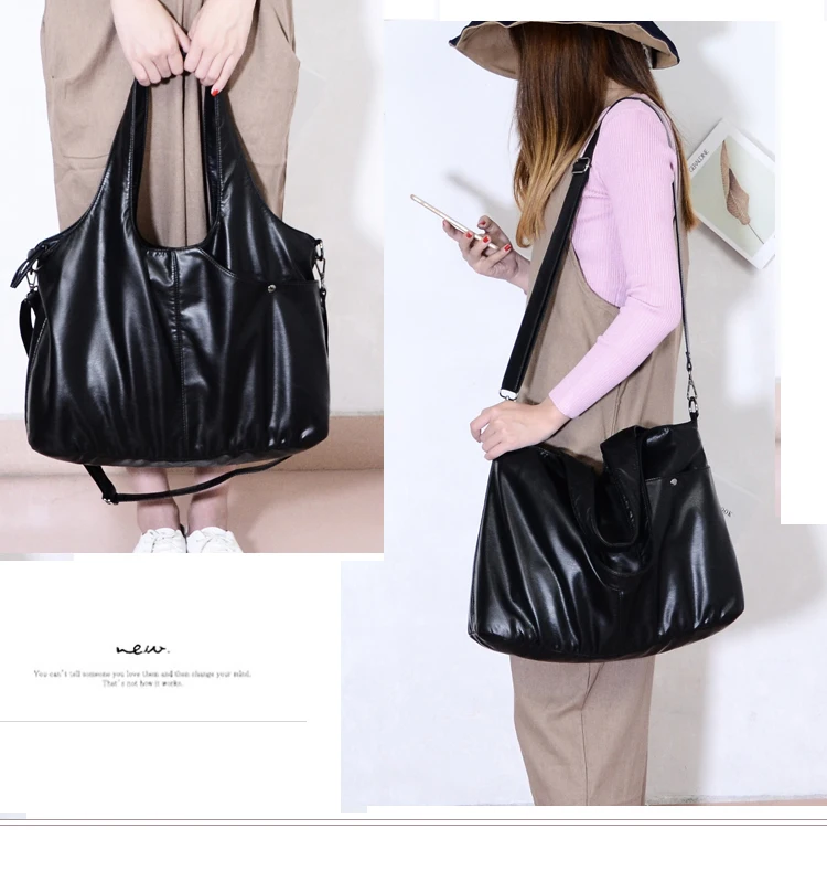 2020 hobo Luxury top-handle ladies Handbag Women Shoulder Bag soft messenger satchel Bags Wash Pu Leather casual tote Sac a main 2020 hobo Luxury top-handle ladies Handbag Women Shoulder Bag soft messenger satchel Bags Wash Pu Leather casual tote Sac a main