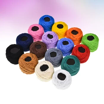 16 Roll Embroidery Thread Set Cross Stitch Embroidery Wool Cotton Line Craft Supplies for Home Gift Making (Mixed Color) 
16 Roll Embroidery Thread Set Cross Stitch Embroidery Wool Cotton Line Craft Supplies for Home Gift Making (Mixed Color)