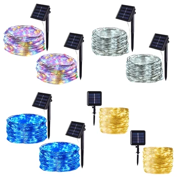 2 Pcs Solar String Lights Outdoor 100 LED Waterproof Fairy String Decorative Copper Wire Lights for Wedding Patio Bedroom
2 Pcs Solar String Lights Outdoor 100 LED Waterproof Fairy String Decorative Copper Wire Lights for Wedding Patio Bedroom