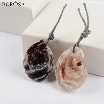 BOROSA Natural Agates Geode Pendant Natural Oco Geode Druzy Beads Half Agates Natural Stone Beads for Jewelry Making WX1565
BOROSA Natural Agates Geode Pendant Natural Oco Geode Druzy Beads Half Agates Natural Stone Beads for Jewelry Making WX1565