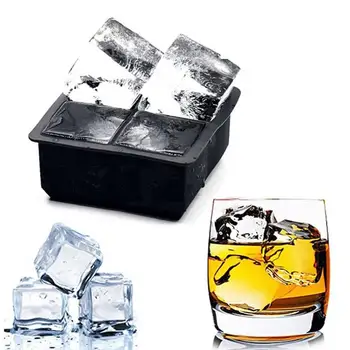 Silicone Ice Tray Mold Black Small 4 Hole Square Ice Ice Tray Square Four Cells Maker Tray 4 Hole Ice F5W0
Silicone Ice Tray Mold Black Small 4 Hole Square Ice Ice Tray Square Four Cells Maker Tray 4 Hole Ice F5W0