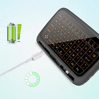 H182.4GHz Wireless Mini Keyboard with Whole Panel Touchpad Rechargable Li-ion Battery for PC Computer/Laptop
H182.4GHz Wireless Mini Keyboard with Whole Panel Touchpad Rechargable Li-ion Battery for PC Computer/Laptop