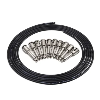 10Ft Guitar Solderless Pedalboard Cable Kit Angle o 6.35 Plugs for Guitar Effects Pedals
10Ft Guitar Solderless Pedalboard Cable Kit Angle o 6.35 Plugs for Guitar Effects Pedals
