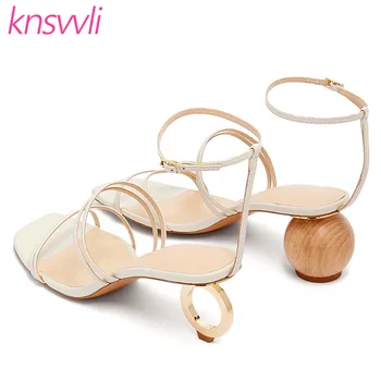 Knsvvli Sexy Asymmetrical Blocks Round Heel Gladiator Sandals Women Strappy Heel Strange Style High Heel Party Dance Shoes Woman 
Knsvvli Sexy Asymmetrical Blocks Round Heel Gladiator Sandals Women Strappy Heel Strange Style High Heel Party Dance Shoes Woman