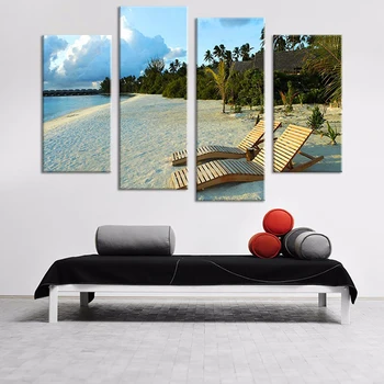 Wall Art Pictures HD Printed Home Decoration 4 Panel Sea Beach Landscape Modern Painting On Canvas Posters Frame Living Room 
Wall Art Pictures HD Printed Home Decoration 4 Panel Sea Beach Landscape Modern Painting On Canvas Posters Frame Living Room