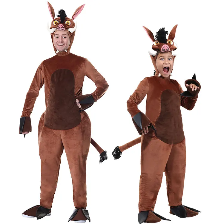 

Fashion Animal Onesie Soft Breathable and Comfortable Pajamas Kugurumi Cute Wild boar Cosplay Costume For Halloween Party