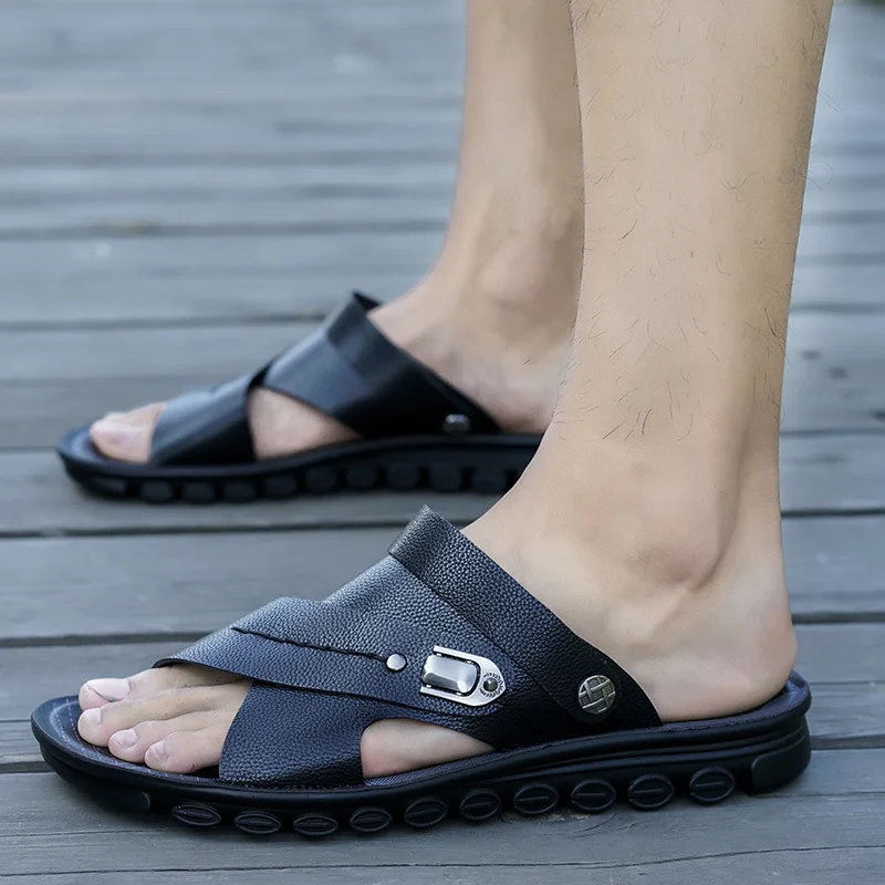 2019 Spring And Autumn New Style Sandals Men Sandals Dad Anti-slip Four Seasons Sandals Middle-aged Double Purpose Casual Shoes
2019 Spring And Autumn New Style Sandals Men Sandals Dad Anti-slip Four Seasons Sandals Middle-aged Double Purpose Casual Shoes