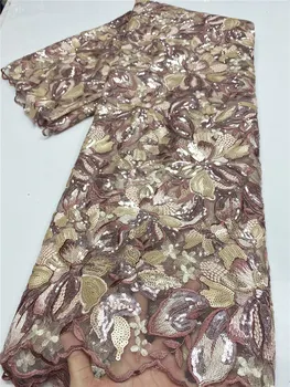 New 2020 Sequin Lace Fabric Mesh Peach Gold African Embroidery Sequence Nigerian French Party Latest High Quality Tulle Hot Sale
New 2020 Sequin Lace Fabric Mesh Peach Gold African Embroidery Sequence Nigerian French Party Latest High Quality Tulle Hot Sale