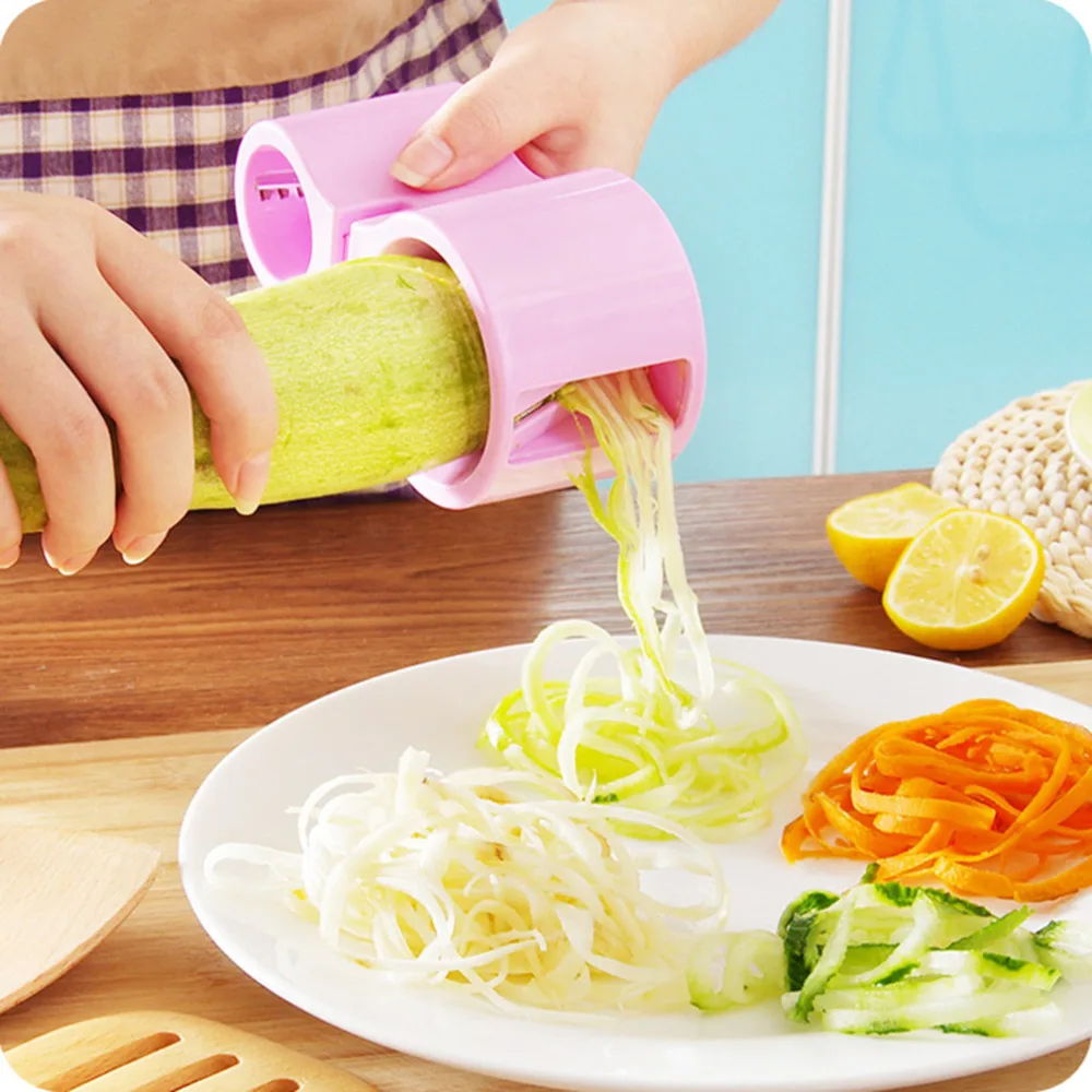 Dual Size Spiral Vegetable Cutter Ribbon Noodle Slicer Useful Kitchen Tool Cheap Price
Dual Size Spiral Vegetable Cutter Ribbon Noodle Slicer Useful Kitchen Tool Cheap Price