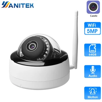 HD 5MP Dome Wifi IP Camera ONVIF 1080P Wireless Wired CCTV Audio Wireless Camera with TF Card Slot IR 20m P2P Camhi
HD 5MP Dome Wifi IP Camera ONVIF 1080P Wireless Wired CCTV Audio Wireless Camera with TF Card Slot IR 20m P2P Camhi
