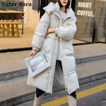Sister Fara New White Duck Down Down Jacket Winter Women Mid-Length Parka Jackets Female Thick Slim Padded Hooded Long Down Coat
Sister Fara New White Duck Down Down Jacket Winter Women Mid-Length Parka Jackets Female Thick Slim Padded Hooded Long Down Coat