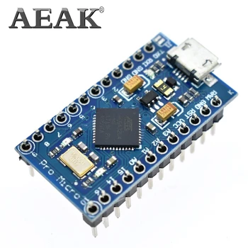 AEAK Pro Micro ATmega32U4 5V 16MHz Replace ATmega328 For arduino Pro Mini With 2 Row Pin Header For Leonardo USB Interface
AEAK Pro Micro ATmega32U4 5V 16MHz Replace ATmega328 For arduino Pro Mini With 2 Row Pin Header For Leonardo USB Interface