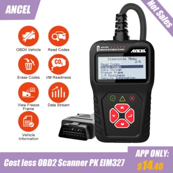 ANCEL AS100 OBD2 Scanner Live Data ODB2 OBD 2 Fault Code Reader For Engine PK ELM327 Multi-language Car Repair Tools
ANCEL AS100 OBD2 Scanner Live Data ODB2 OBD 2 Fault Code Reader For Engine PK ELM327 Multi-language Car Repair Tools