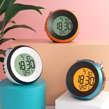 LED circular Alarm Clock Control Digital Despertador Electronic Desktop Clocks night light battery Alarm Clock Table Decor
LED circular Alarm Clock Control Digital Despertador Electronic Desktop Clocks night light battery Alarm Clock Table Decor