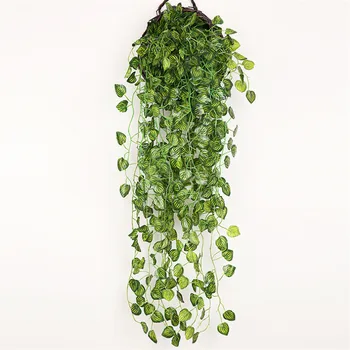 90cm Artificial Green Plants Hanging Ivy Leaves Radish Seaweed Grape Fake Flowers Vine Home Garden Wall Party Decoration
90cm Artificial Green Plants Hanging Ivy Leaves Radish Seaweed Grape Fake Flowers Vine Home Garden Wall Party Decoration