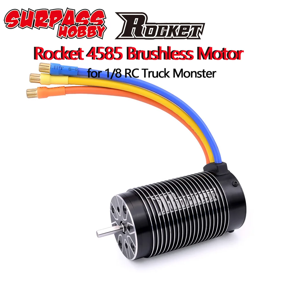 Rocket 4585 1580KV 1100KV Sensorless Brushless Motor for Traxxas X-MAXX ARRMA HPI 1/7 1/8 RC Car Truck Vehicle Monster RC Car
Rocket 4585 1580KV 1100KV Sensorless Brushless Motor for Traxxas X-MAXX ARRMA HPI 1/7 1/8 RC Car Truck Vehicle Monster RC Car
