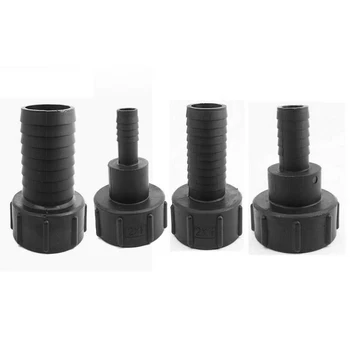 

1000L IBC 12mm 25mm 38mm 50mm Water Tank Black Garden Hose Adapter Fitting For Garden Tubing Drip Irrigation Watering System