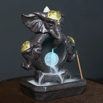 1pc Incense Burner Elephant Backflow Chic Waterfall Incense Cones Ornament Household Decor
1pc Incense Burner Elephant Backflow Chic Waterfall Incense Cones Ornament Household Decor