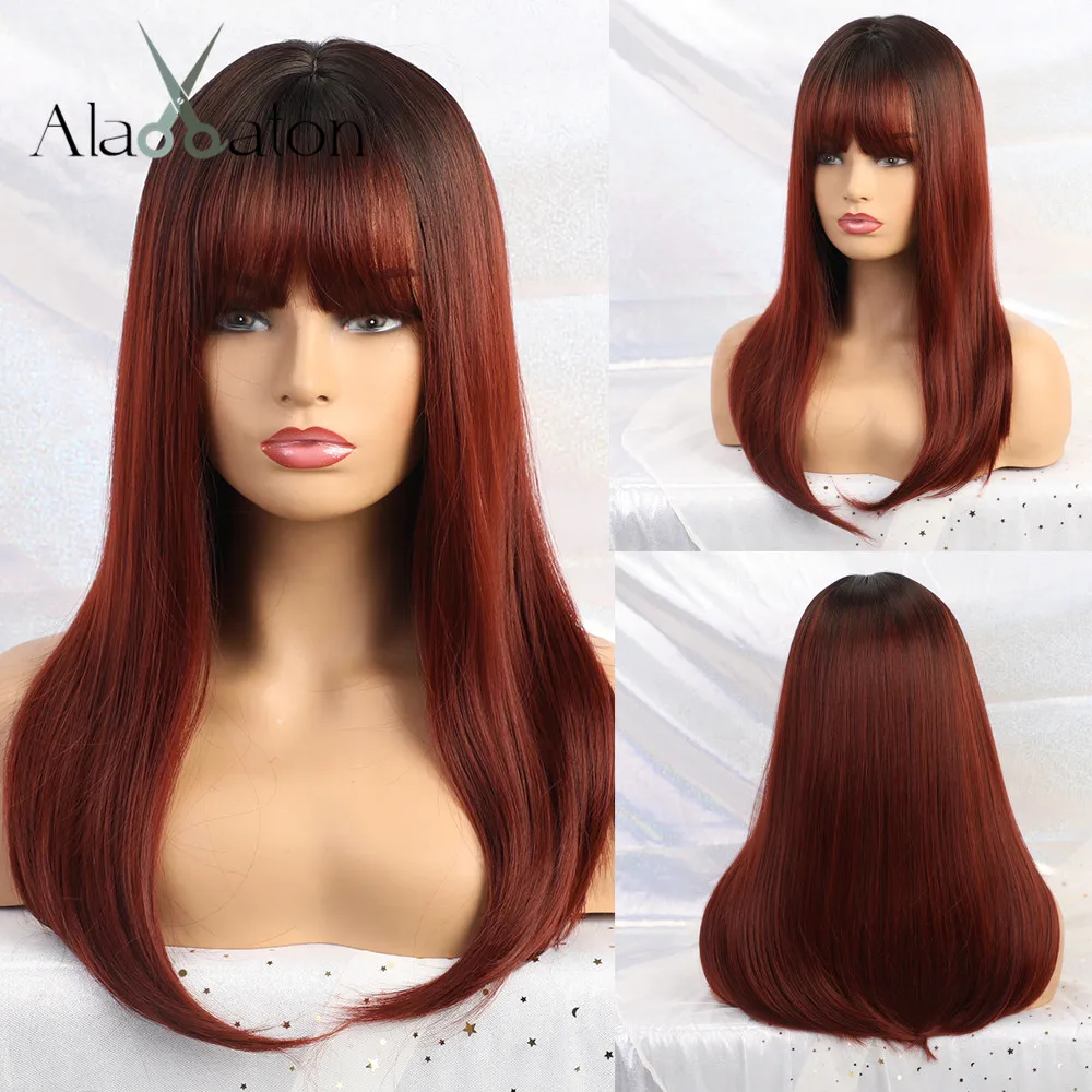 ALAN EATON Long Ombre Black Wine Red Straight Synthetic Wigs for Black Women Hair Cosplay Wigs Heat Resistant Fiber Bobo Cosplay
ALAN EATON Long Ombre Black Wine Red Straight Synthetic Wigs for Black Women Hair Cosplay Wigs Heat Resistant Fiber Bobo Cosplay