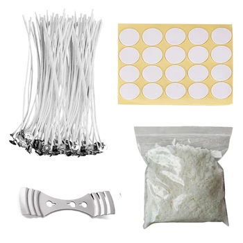 50pcs Low Smoke Candle Wick with 20pcs Candle Wick Stickers 1pc Candle Wick Centering Device and 200g Soy Wax DIY Candle Making
50pcs Low Smoke Candle Wick with 20pcs Candle Wick Stickers 1pc Candle Wick Centering Device and 200g Soy Wax DIY Candle Making