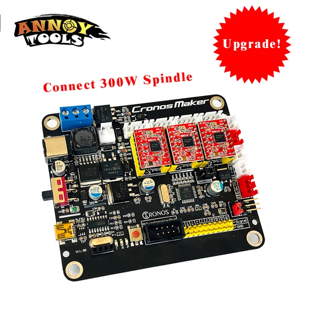 GRBL CNC Router Controller 3Axis Stepper Motor Driver Connect 300W Spindle Double Y Axis USB Driver Board For CNC Laser
GRBL CNC Router Controller 3Axis Stepper Motor Driver Connect 300W Spindle Double Y Axis USB Driver Board For CNC Laser