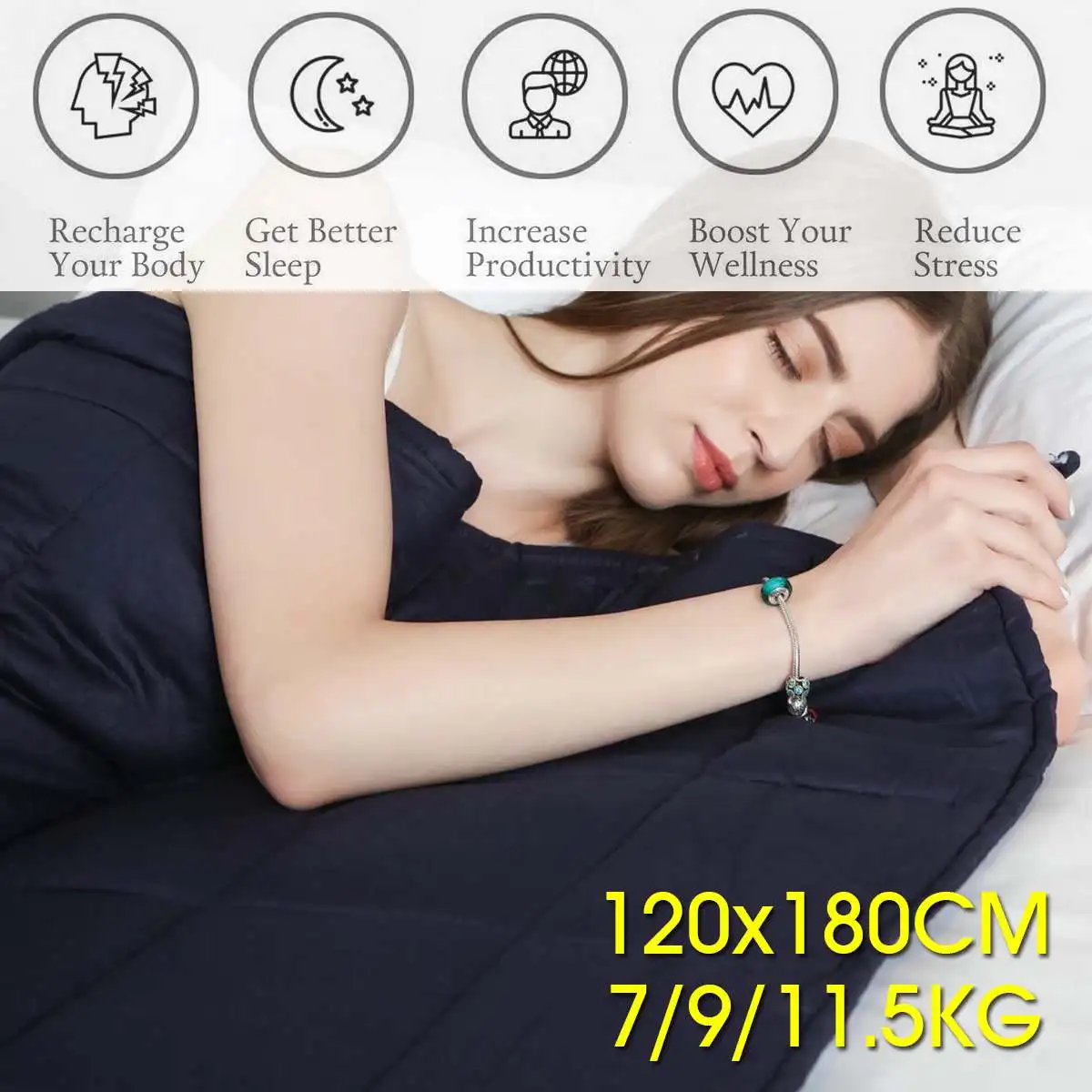 7/9/11.5KG Weighted Blanket for Adult Gravity Blankets Decompression Sleep Aid Pressure Weighted Quilt
7/9/11.5KG Weighted Blanket for Adult Gravity Blankets Decompression Sleep Aid Pressure Weighted Quilt