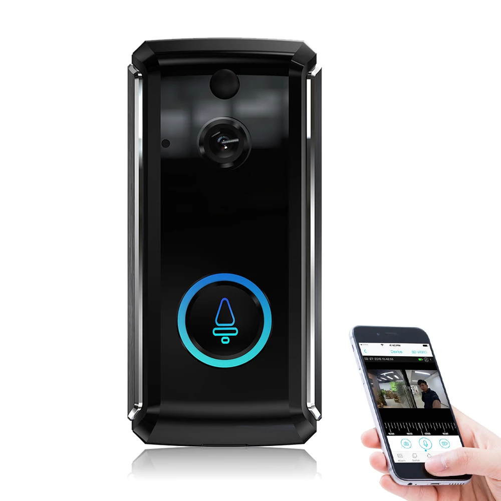 Wireless Video Doorbell Camera WIFI 1080P Doorbell Home Security Camera Cloud Service IR Night Vision PIR Motion Detection
Wireless Video Doorbell Camera WIFI 1080P Doorbell Home Security Camera Cloud Service IR Night Vision PIR Motion Detection