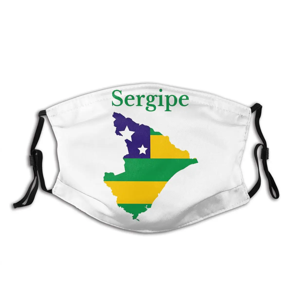 

Sergipe State Map Flag Brazil R282 Funny Vintage R282 Activated Carbon Filter Mask